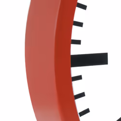 Mondaine A990.CLOCK.11SBC orologio da parete e da tavolo Orologio al quarzo Cerchio Rosso, Bianco