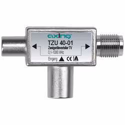 Axing TZU 40-01, Splitter per cavo, 0,1 - 1006 MHz, Metallico, Maschio/Femmina, A, 50 pz