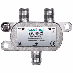 Axing SZU 55-02, Combinatore di cavi, 5 - 2400 MHz, Grigio, A, F