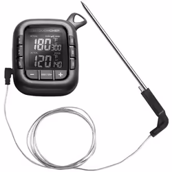 Gourmet Check è un termometro elettrico della linea di accessori del marchio OUTDOORCHEF. Il design a doppio sensore è lavabi ...