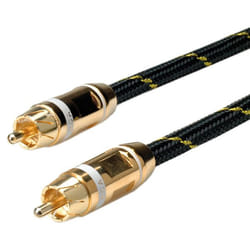ROLINE 11.09.4252 cavo e adattatore video 5 m RCA Nero, Oro, Bianco