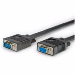 ROLINE 2m VGA, 2 m, VGA (D-Sub), VGA (D-Sub), Maschio, Femmina, Nero
