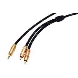 ROLINE 11.09.4279 cavo audio 10 m 3.5mm 2 x RCA Nero, Oro - Vista aggiuntiva 3