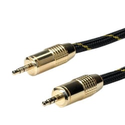 ROLINE 11.09.4289 cavo audio 10 m 3.5mm Nero, Oro