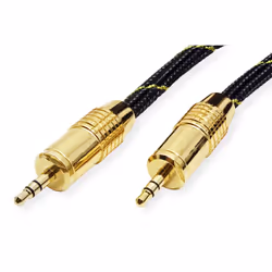 ROLINE 11.09.4289 cavo audio 10 m 3.5mm Nero, Oro