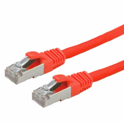 VALUE S/FTP Patch Cord Cat.6, halogen-free, red, 1m, Rosso