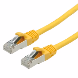VALUE S/FTP Patch Cord Cat.6, halogen-free, yellow, 1m, Giallo