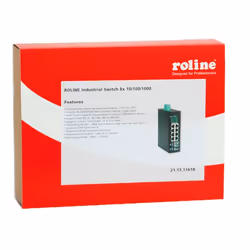 ROLINE Gigabit Ethernet Industrial Switch Non gestito Gigabit Ethernet (10/100/1000) Nero