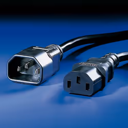 ROLINE 19.08.1530 cavo di alimentazione Nero 3 m Accoppiatore C14 Accoppiatore C13