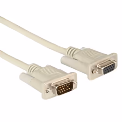 ROLINE 6m VGA, 6 m, VGA (D-Sub), VGA (D-Sub), Maschio, Femmina, Grigio