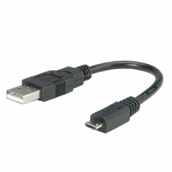 ROLINE 11.02.8310 cavo USB USB 2.0 0,15 m Micro-USB B USB A Nero - Vista aggiuntiva 4
