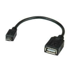 VALUE 11.99.8311 cavo USB USB 2.0 0,15 m USB A Micro-USB B Nero