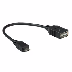 VALUE 11.99.8311 cavo USB USB 2.0 0,15 m USB A Micro-USB B Nero