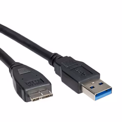 ROLINE 11.02.8872 cavo USB USB 3.2 Gen 1 (3.1 Gen 1) 0,8 m USB A Micro-USB A Nero