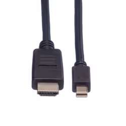 ROLINE 11.04.5790 cavo e adattatore video 1 m Mini DisplayPort Nero