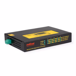 ROLINE 21.13.1162, Gigabit Ethernet (10/100/1000), Full duplex, Supporto Power over Ethernet (PoE)