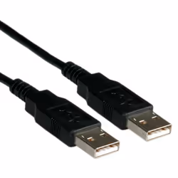 ROLINE 11.02.8945, 4,5 m, USB A, USB A, USB 2.0, Maschio/Maschio, Nero