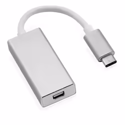 ROLINE 12.03.3225, 0,1 m, USB tipo-C, Mini DisplayPort, Maschio, Femmina, Dritto