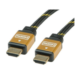 ROLINE 11.88.5561 cavo HDMI 1 m HDMI tipo A (Standard) Nero, Oro