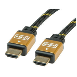 ROLINE 11.88.5563 cavo HDMI 3 m HDMI tipo A (Standard) Nero, Oro
