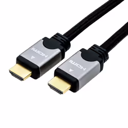ROLINE 11045852, 3 m, HDMI tipo A (Standard), HDMI tipo A (Standard), Nero, Argento