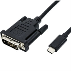ROLINE 11045831 2 m DVI-D USB tipo-C Nero