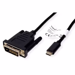 ROLINE 11045831 2 m DVI-D USB tipo-C Nero - Vista aggiuntiva 4