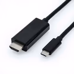 ROLINE 11.04.5840, 1 m, USB tipo-C, HDMI, Maschio, Maschio, 3840 x 2160 Pixel