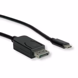 ROLINE 11045845 1 m USB tipo-C DisplayPort Nero