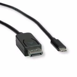 ROLINE 11045845 1 m USB tipo-C DisplayPort Nero