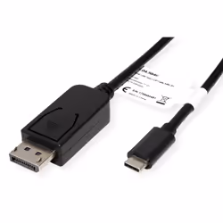 ROLINE 11045845 1 m USB tipo-C DisplayPort Nero - Vista aggiuntiva 4