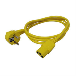 ROLINE 19.08.1011 cavo di alimentazione Giallo 1,8 m CEE7/7 Accoppiatore C13
