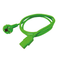 ROLINE 19.08.1013 cavo di alimentazione Verde 1,8 m CEE7/7 Accoppiatore C13