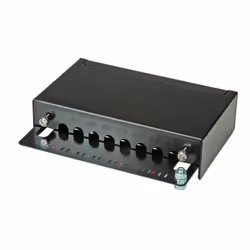 ROLINE Cat.5e Wall Mount Patch Panel, 8 Ports, STP black, Nero, 14 cm, 44 x 172 x 140 mm