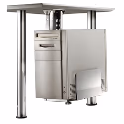 ROLINE 17.03.1128, Supporto per CPU da tavolo, 30 kg, Argento, Acciaio