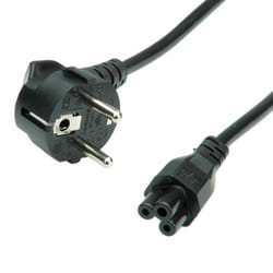 ROLINE 1,8m IEC320 C5 - CEE 7/7 Nero Accoppiatore C5 CEE7/7