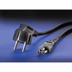 ROLINE 1,8m IEC320 C5 - CEE 7/7 Nero Accoppiatore C5 CEE7/7