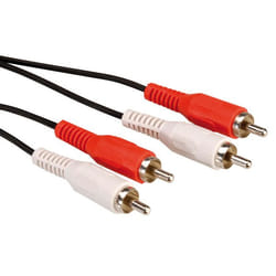 VALUE 11.99.4336 cavo audio 5 m 2 x RCA Nero