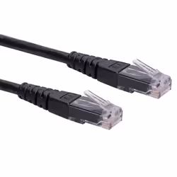 ROLINE 21.15.1525, 0,5 m, Cat6, U/UTP (UTP), RJ-45, RJ-45, Nero