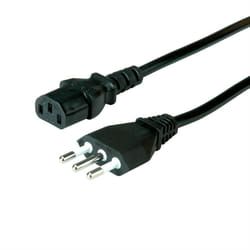 VALUE 19.99.2072 cavo di alimentazione Nero 1,8 m CEI 23-50 IEC 320