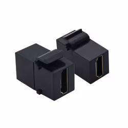 VALUE 25.99.8208, Piatto, Nero, HDMI, HDMI, Femmina, Femmina