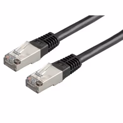 ROLINE 21.15.0335, 1 m, Cat5e, SF/UTP (S-FTP), RJ-45, RJ-45, Nero