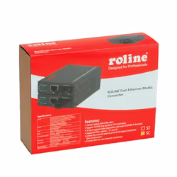 ROLINE RC-100FX/SC Fast Ethernet Converter, RJ-45 to SC, Loop-back, 100 Mbit/s