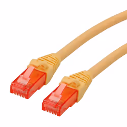 ROLINE 21.15.2520, 0,5 m, Cat6, U/UTP (UTP), RJ-45, RJ-45, Giallo