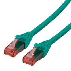 ROLINE Cat6 1m cavo di rete Verde U/UTP (UTP)
