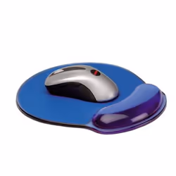 ROLINE MousePad w/ wrist rest, Silicone, Blu