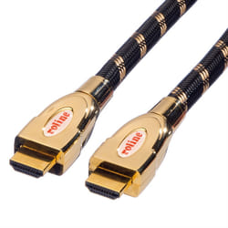 ROLINE 11.04.5694 cavo HDMI 1,5 m HDMI tipo A (Standard) Nero, Oro