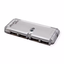 VALUE USB 2.0 Notebook Hub, 4 Ports 480 Mbit/s Argento