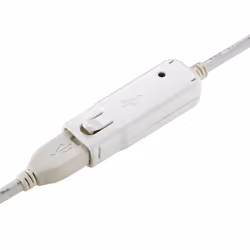 ROLINE USB 2.0 Active Repeater Cable for 12.04.1085 12 m, Bianco