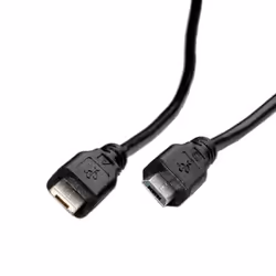 ROLINE 11.02.8753, 1,8 m, Micro-USB A, Micro-USB B, USB 2.0, Maschio/Maschio, Nero